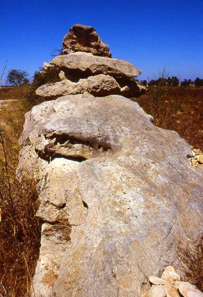 99-Giurdignano,muraglia di pietre megalitiche,28 agosto 1988.jpg